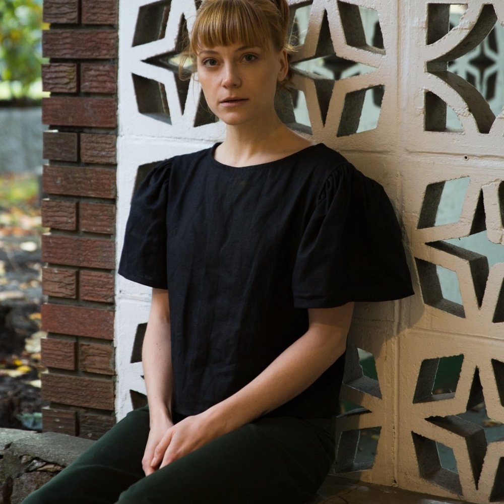 Seek Shelter Black Agnes Top